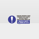 Custom Signs For Business,Persons Entering Sign